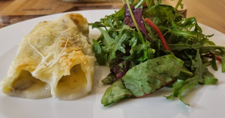 Leek and Mushroom Cannelloni