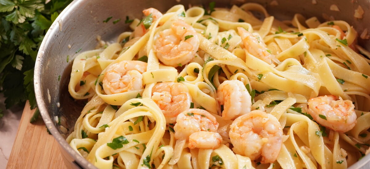 Shrimp Pasta with Garlic Butter