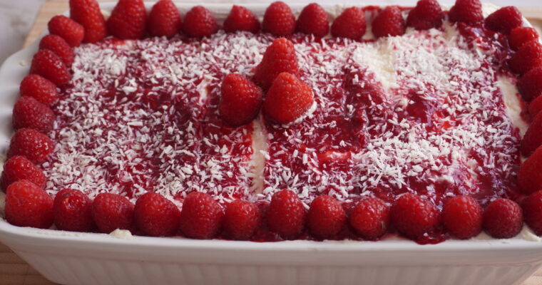 Coconut Raspberry Tiramisu